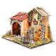 Nativity farmhouse with 10 battery lights and henhouse 32x45x30cm s2