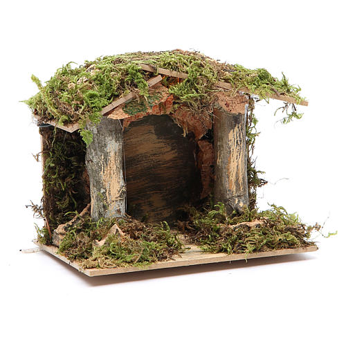 Nativity stable with LED light 13x15x10cm 3