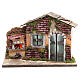 Casolare presepe 23x33x18 con forno lampada effetto fiamma s1