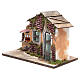 Casolare presepe 23x33x18 con forno lampada effetto fiamma s2