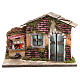 Nativity farmhouse with flame effect oven 23x33x18cm s1