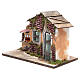 Nativity farmhouse with flame effect oven 23x33x18cm s2