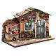 Nativity farmhouse with flame effect oven 23x33x18cm s3