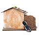 Nativity farmhouse with flame effect oven 23x33x18cm s4