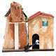Nativity farmhouse with electric fountain 31x33x18cm s4