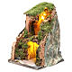 Nativity grotto with 10 battery lights 25x19x18cm s2