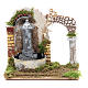 Electric fountain with arch for nativities 18x20x14cm s1