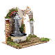 Electric fountain with arch for nativities 18x20x14cm s3