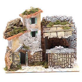 Fontes de Água para Presépio: Fonte presépio com tina 17x20x14 cm Fontes de Água para Presépio: Fonte presépio com tina 17x20x14 cm