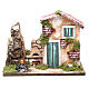 Casolare presepe 23x33x18 con fuoco con led giallo rosso s1