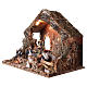 Nativity stable with moving figurines of 15cm, illuminated 46x57x38cm s3