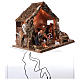 Nativity stable with moving figurines of 15cm, illuminated 46x57x38cm s4