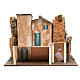 Nativity village with stable, illuminated with 10 battery lights 43x60x34cm s4