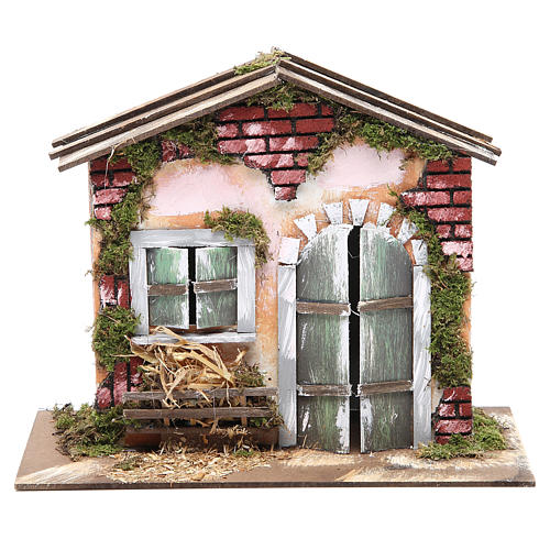 Ambiente cm 23x28x15 con stalla o fuoco finto mod assortiti 2