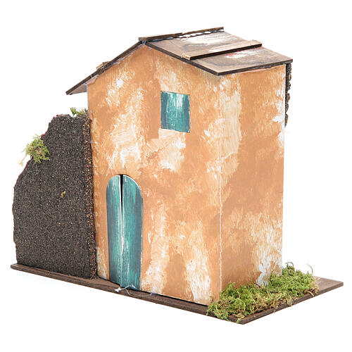 Cenário casa de campo para presépio de Natal, modelos surtidos (com manjedoura ou fogueira tripé), medidas: 23x28x15 cm 4
