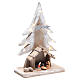 Nativity stable 26x18x10cm with fir tree and Holy Family of 3.5cm s3
