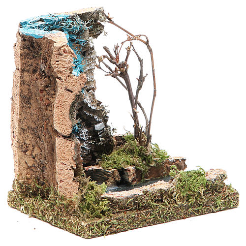 Cascata con inizio fiume per presepe 13x12x10 3