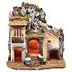 Borgo del presepe con capanna 55X50X35 cm illuminato s1