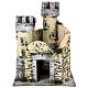 Castle in resin and cork 21x19x17cm for Neapolitan nativity s1