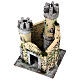 Castello in resina e sughero presepe napoletano 21x19x17 cm s4