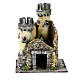 Castle in resin and cork 21x19x17cm for Neapolitan nativity s1