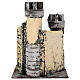 Castle in resin and cork 21x19x17cm for Neapolitan nativity s5