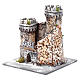 Zamek szopka z Neapolu żywica i korek 17x15x15 cm s2