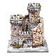 Castle in resin and cork 17x15x15cm for Neapolitan nativity s1