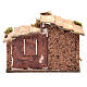 Hütte aus Holz Kunstharz und Kork 15x20x15 cm für neapolitanische Krippe s4