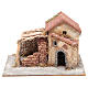 Casa en corcho y resina belén Nápoles 20x28x26 cm s1