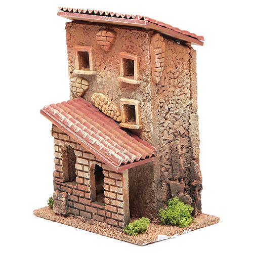 Casa con escalera belén 25x18x14 para 6 cm 2