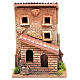 Casa com escada externa adequado para presépio de Natal com figuras de altura média 6 cm, medidas: 25x18x14 cm s1