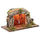 Cabana presépio 18x33x23 cm com ponto luminoso s3