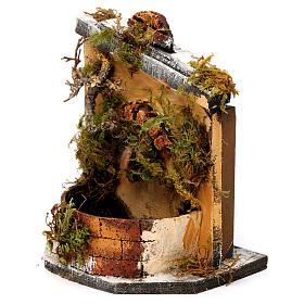 Presépio Napolitano: Fontanário madeira e cortiça presépio Nápoles 16x14,5x14 cm Presépio Napolitano: Fontanário madeira e cortiça presépio Nápoles 16x14,5x14 cm