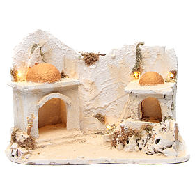 Arabian setting with stable for Neapolitan Nativity 34x48x29cm