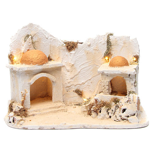 Arabian setting with stable for Neapolitan Nativity 34x48x29cm 1