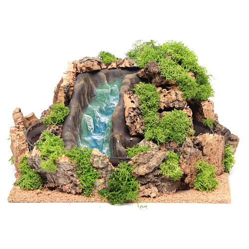 Nativity scene waterfall 14x25x25 cm 1