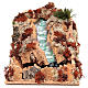 Christmas miniature Arabian nativity scene waterfall in clay 10X10 cm s1