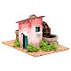 Water mill for nativities measuring 14x25x17cm s3