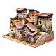 Borgo presepe illuminato con grotta 33x60x25 cm s2