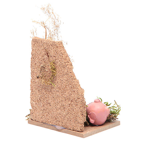 Szene für Krippe mit Amphore 14x9x6cm 2