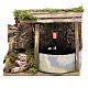 Electric fountain in rocky environment for nativity scene sized 10x15x10 cm s1