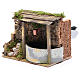 Electric fountain in rocky environment for nativity scene sized 10x15x10 cm s2