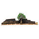 Wood fence with trees 10x30x5 cm s4