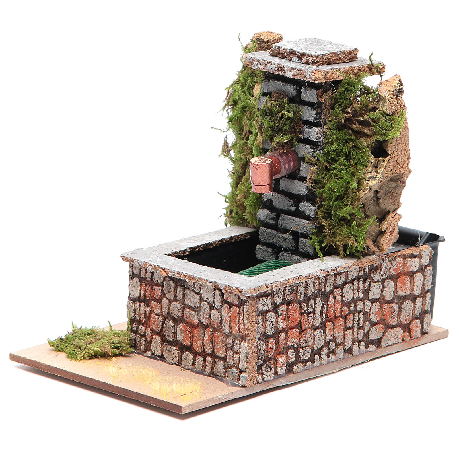 Brunnen aus Harz mit Wasserpumpe 10x10x15cm | Online Verfauf auf HOLYART