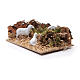 Nativity scene setting with sheep sized 5x15x10 cm s3