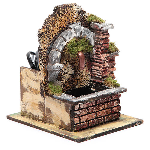 Arched fountain with submersible pump 15x10x15 cm 2
