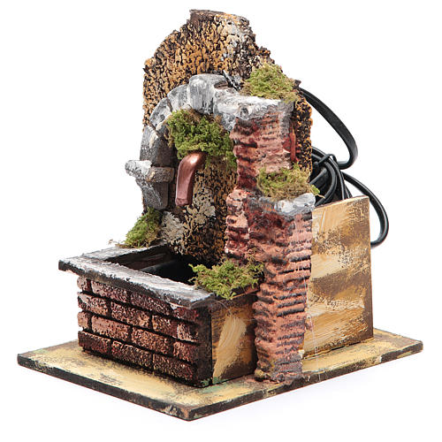 Arched fountain with submersible pump 15x10x15 cm 3