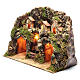 Presepe completo di luci e fontana elettrica con pompa per riciclo dell'acqua s3