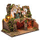 Nativity scene village with functioning windmill and lights s2